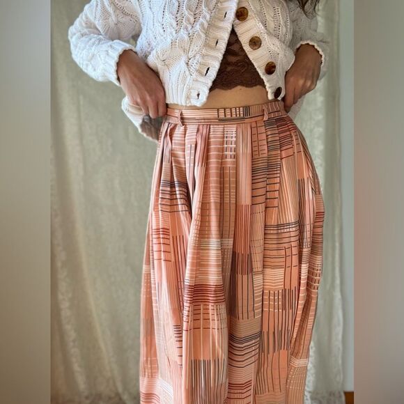 Vintage Plaid Pleated Campus Casuals Of California MIDI Skirt - Picture 4 of 14